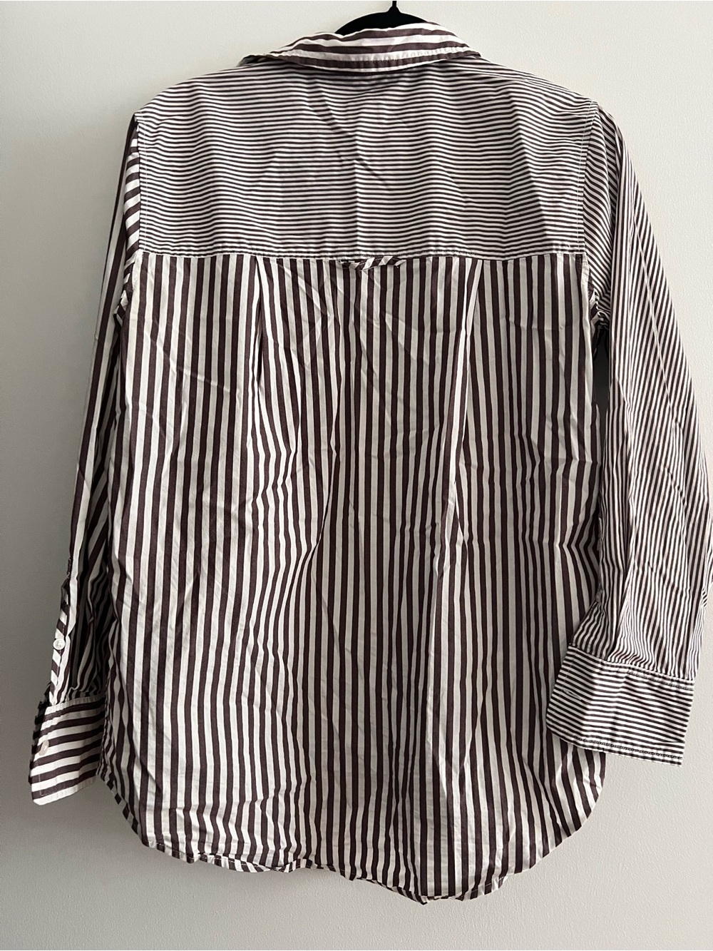 a new day Striped Shirt in Brown and White - Picture 3 of 3